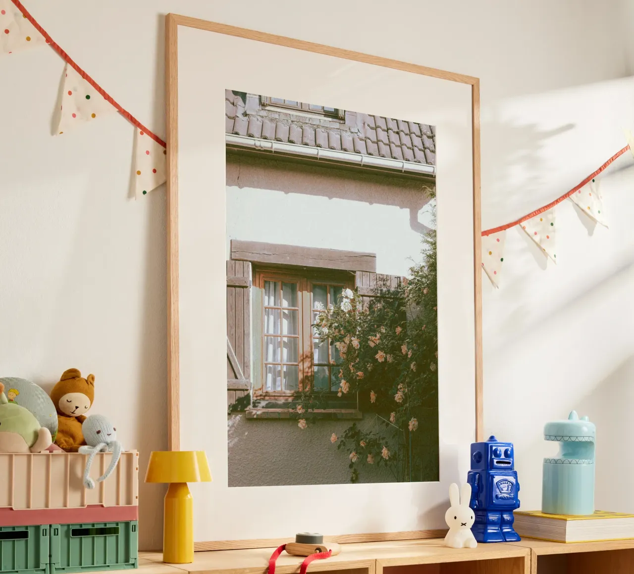 climbing plants greenery poster con telaio in alluminio da prindy