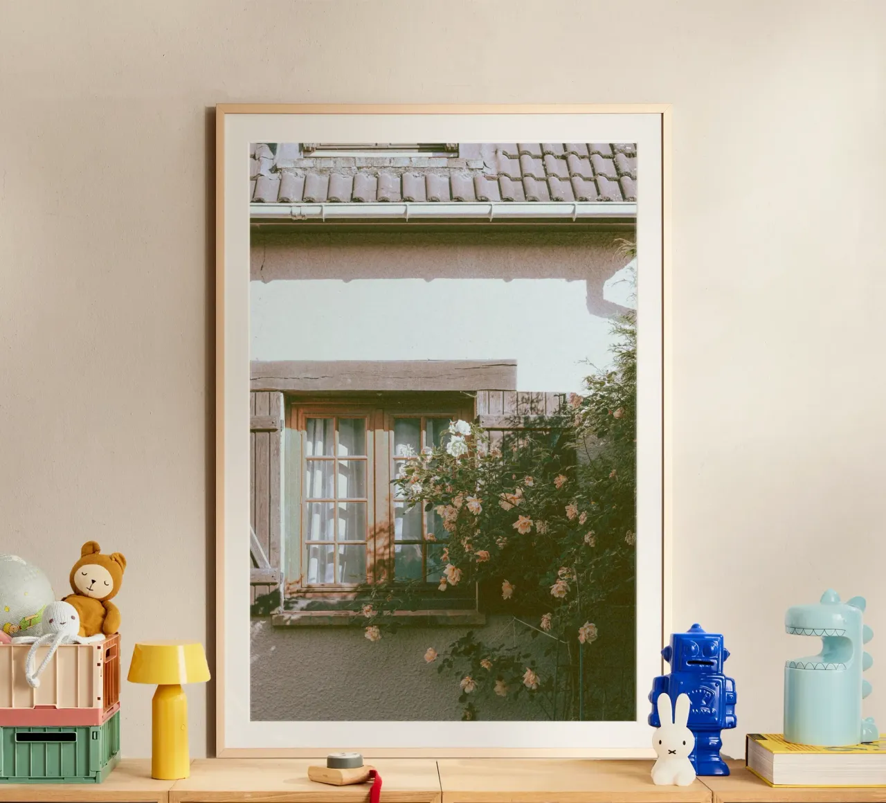 climbing plants greenery poster con telaio in alluminio da prindy