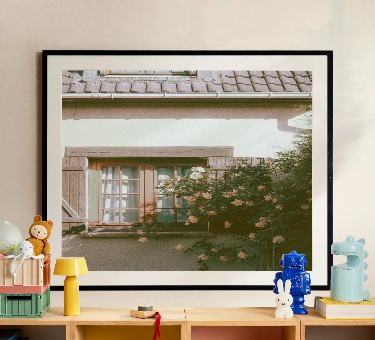 climbing plants greenery poster con telaio in alluminio da prindy