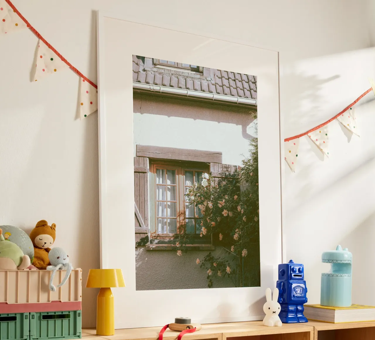 climbing plants greenery poster con telaio in alluminio da prindy