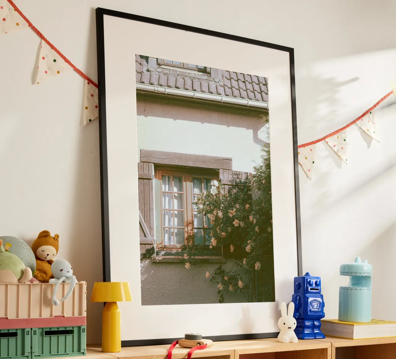 climbing plants greenery poster con telaio in alluminio da prindy