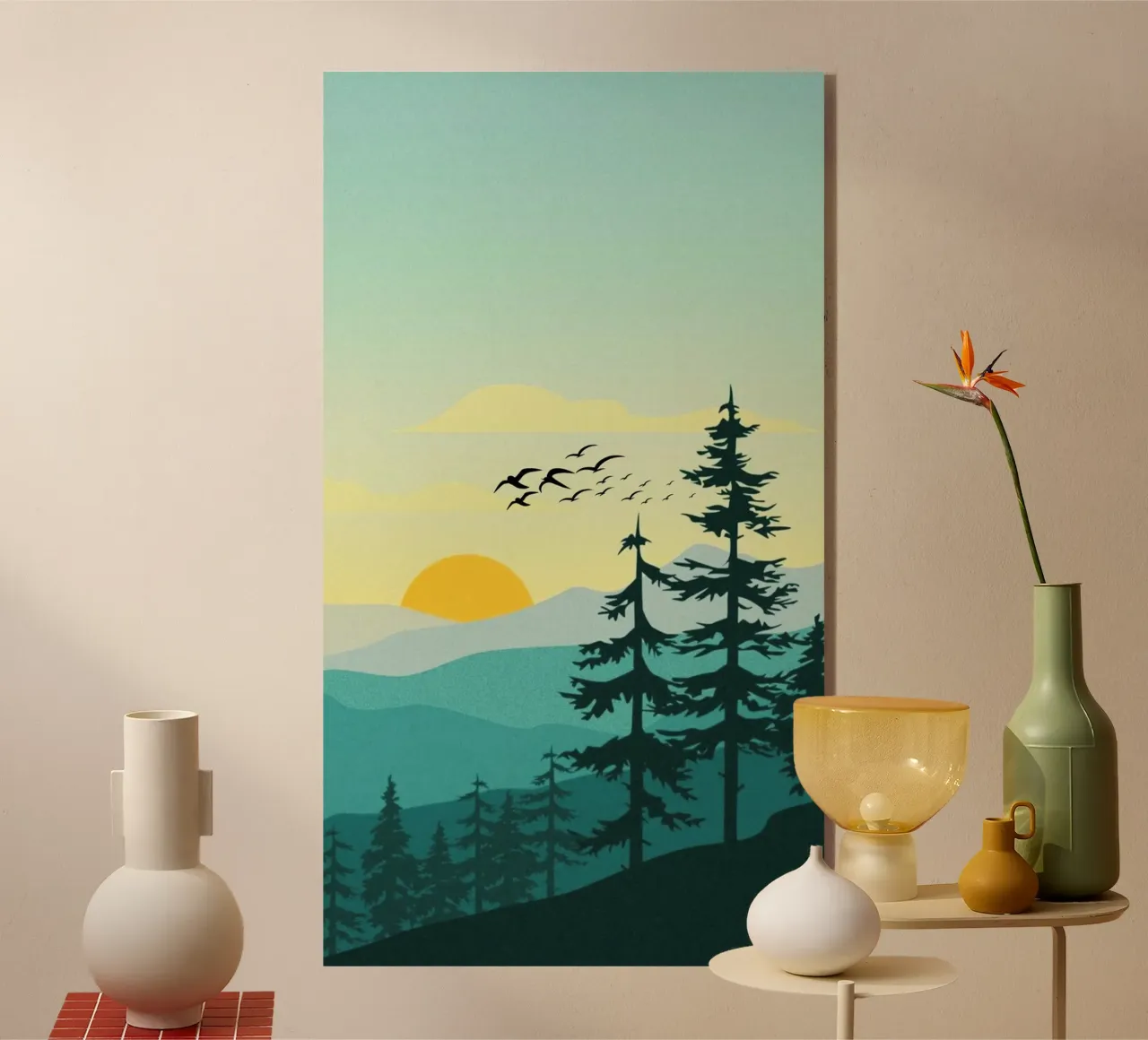 sunrise landscape plexiglass da twillight