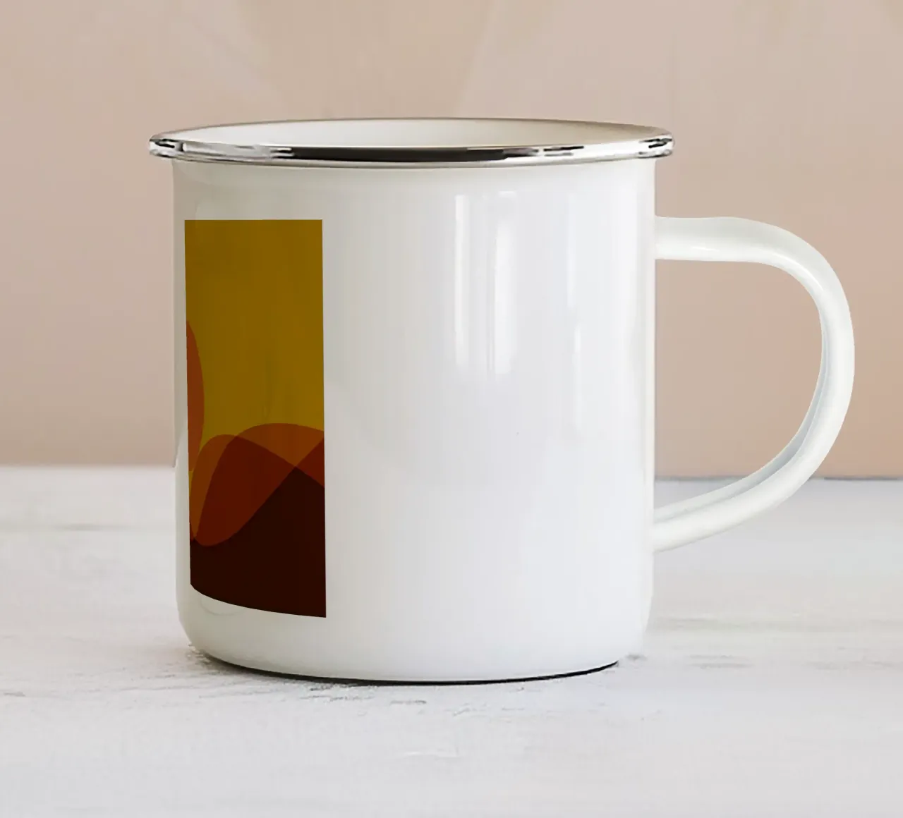 warm horizon layers tazza in smalto da twillight