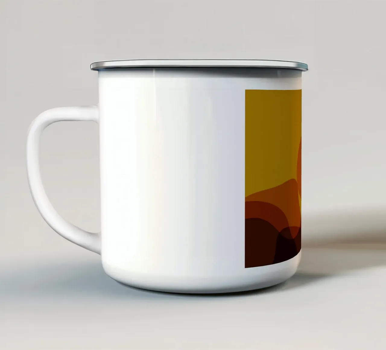 warm horizon layers tazza in smalto da twillight
