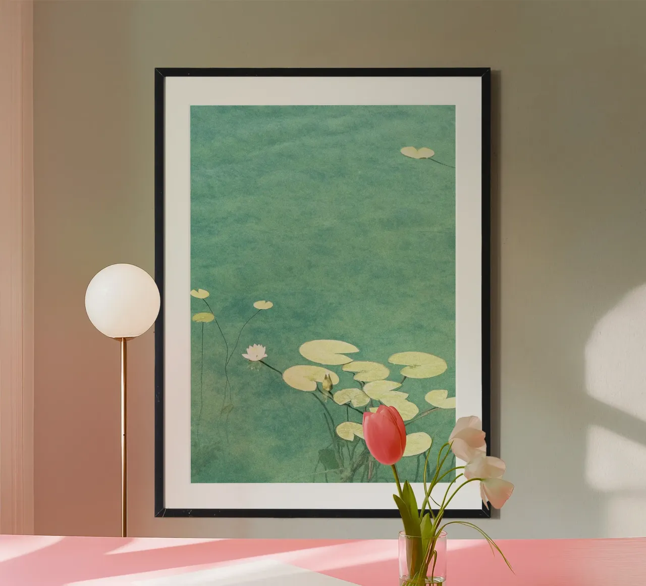 plants aquatic poster con telaio in plastica da prindy