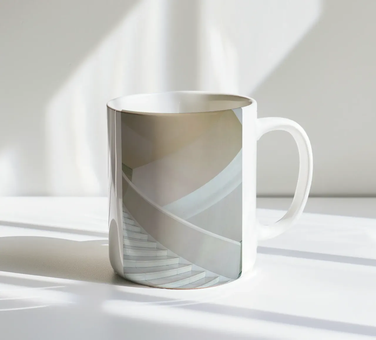 staircase curved tazza in ceramica da prindy