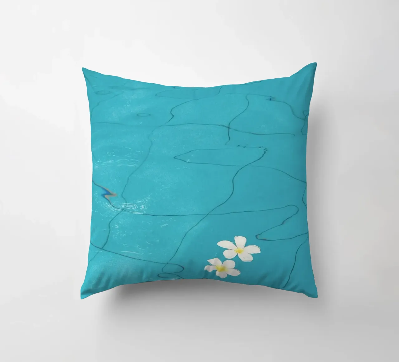 frangipani on pool cuscino da prindy