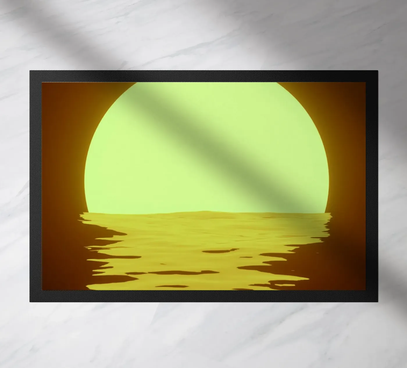 sunset rippling doormat by twillight