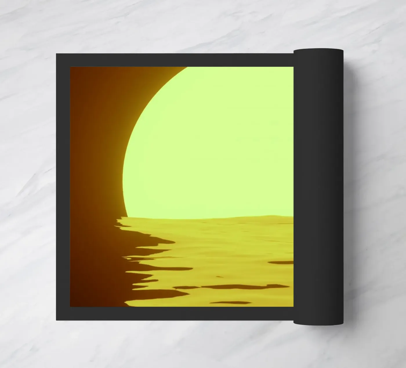 sunset rippling doormat by twillight