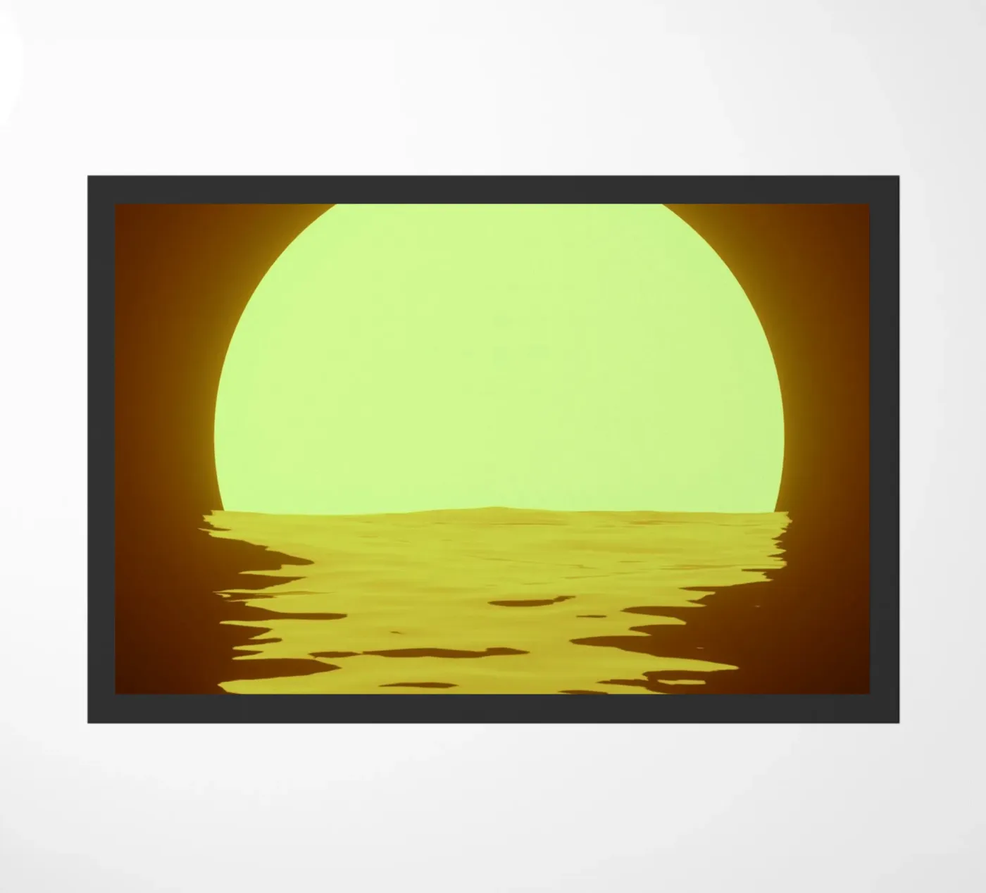 sunset rippling doormat by twillight