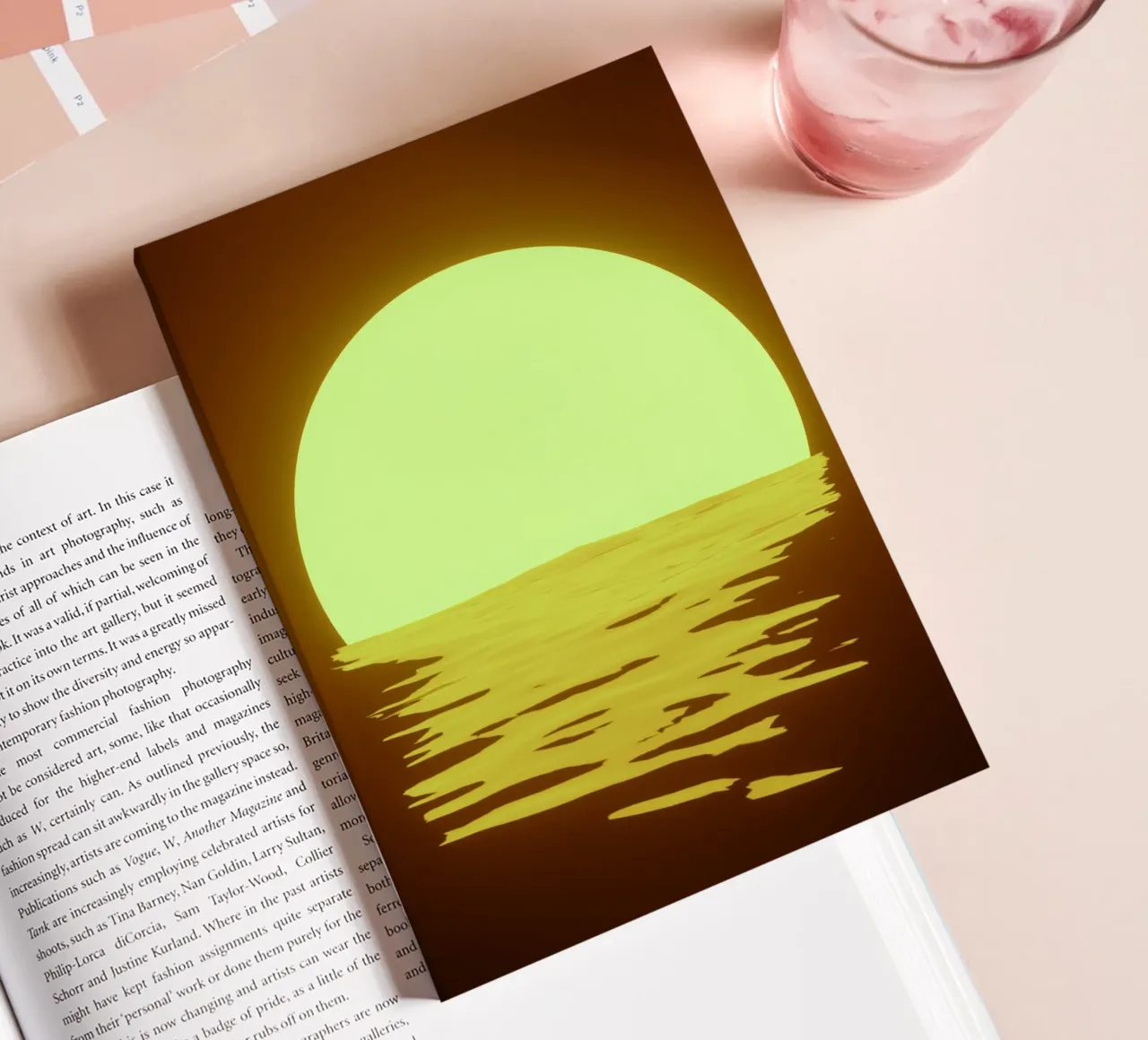 sunset rippling notebook by twillight