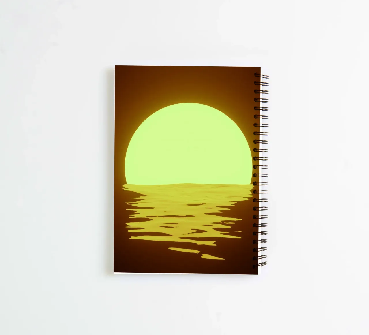 sunset rippling spiral notebook by twillight