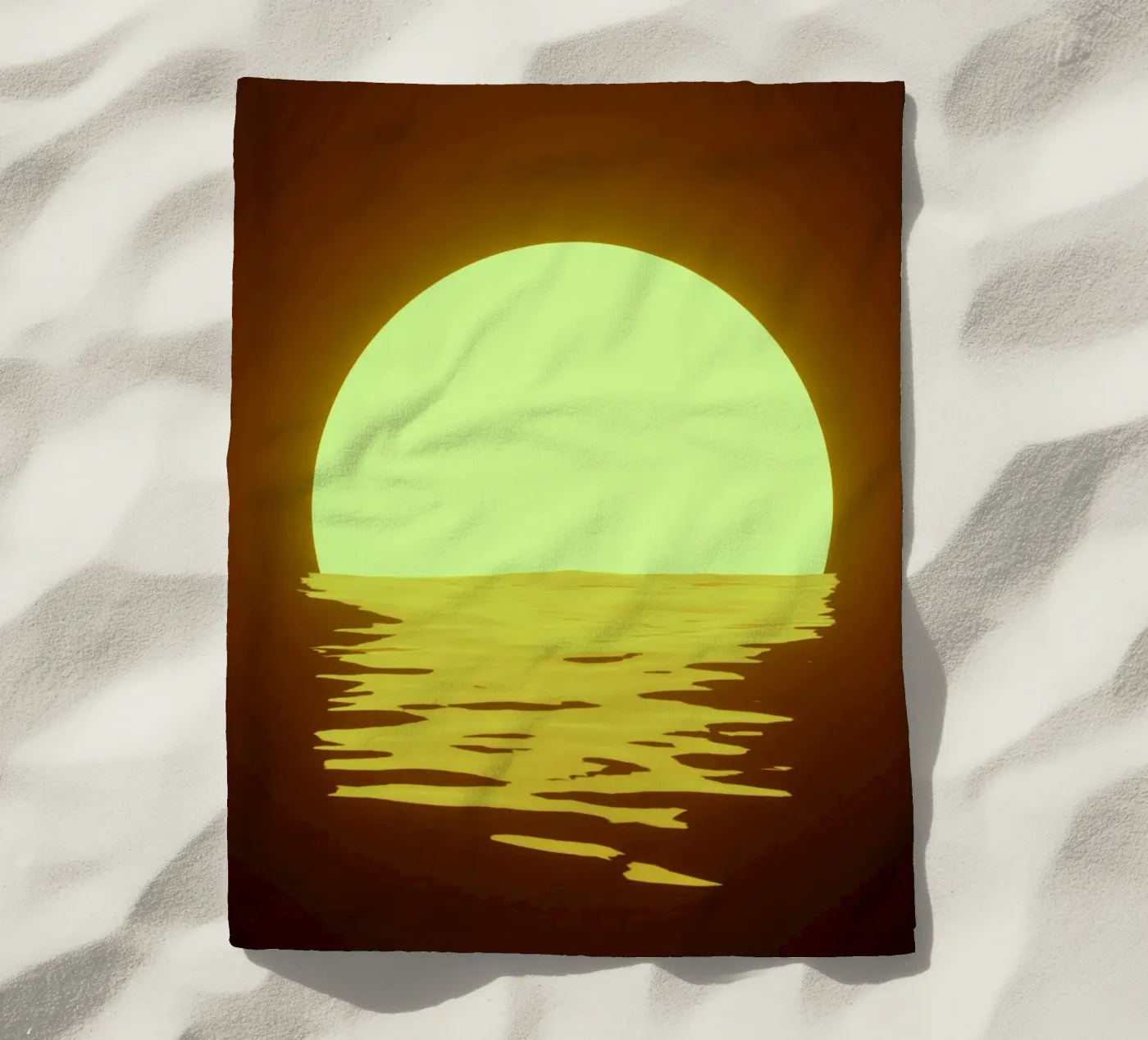 sunset rippling telo mare da twillight