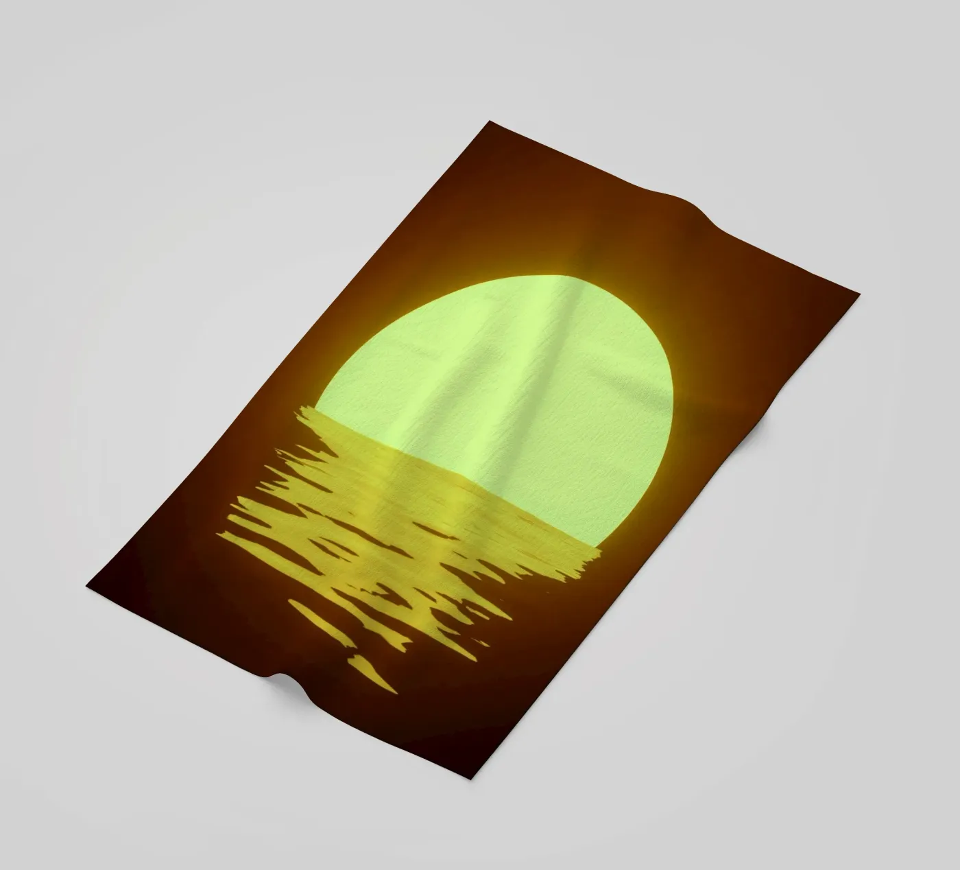 sunset rippling telo mare da twillight