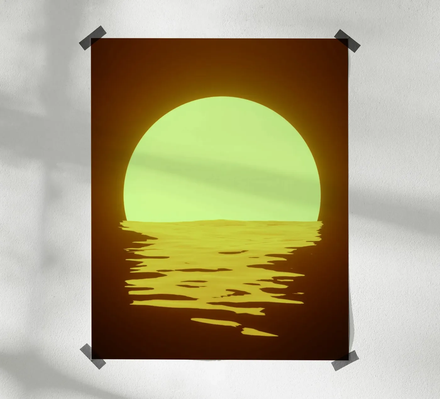 sunset rippling poster by twillight