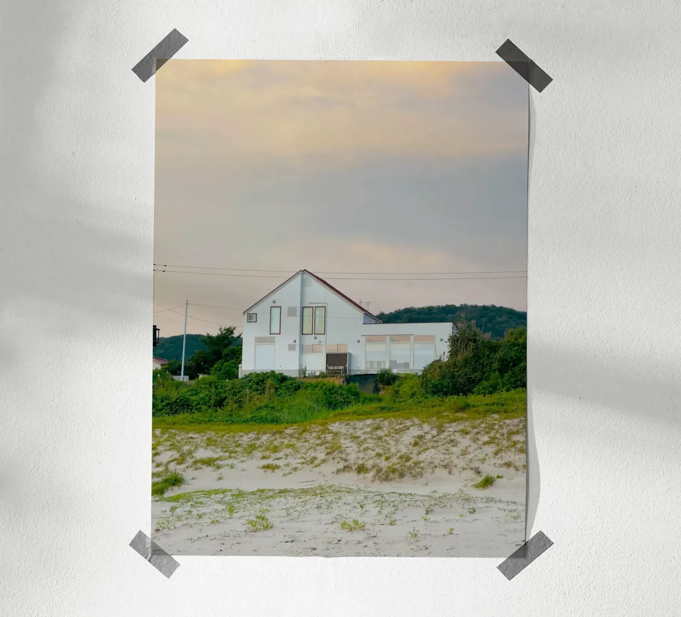 beach building poster da Histrol