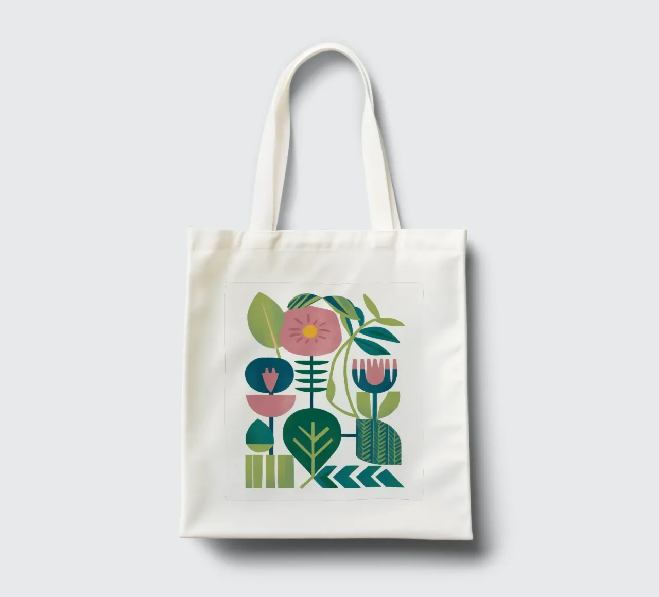 Armonia geometrica botanica borsa in juta da Hollow Years
