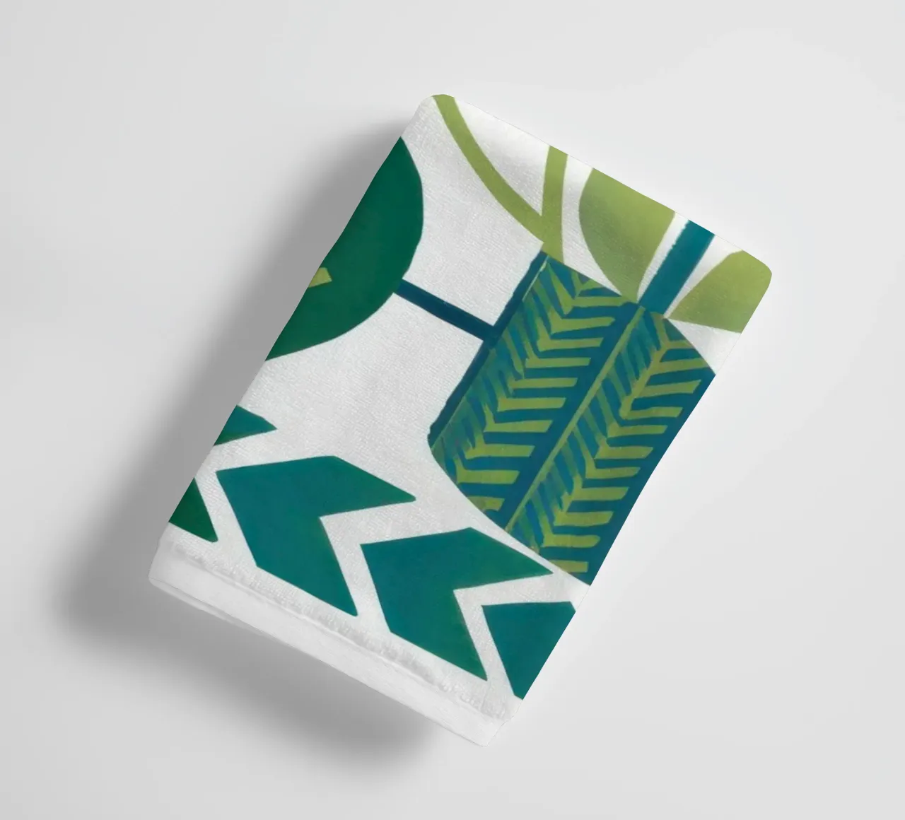 Geometrisch-Botanische Harmonie Handtuch von Hollow Years