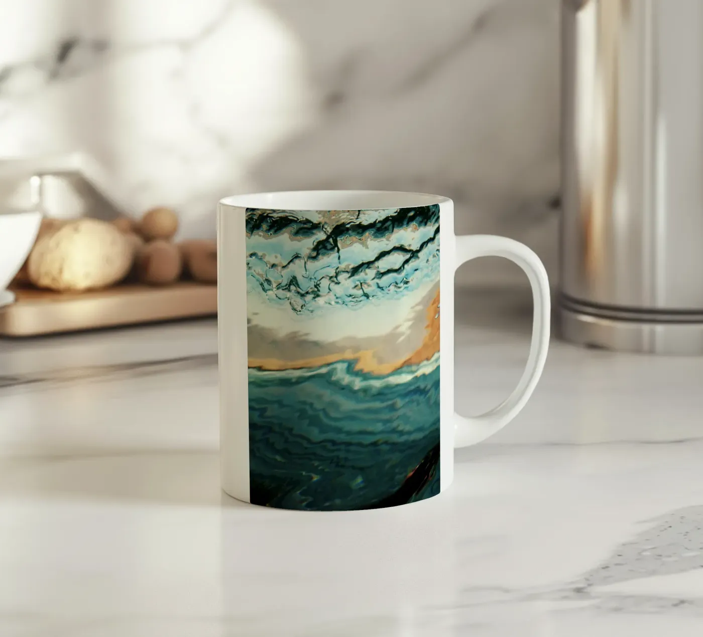 patterns abstraction ceramic mug by Histrol