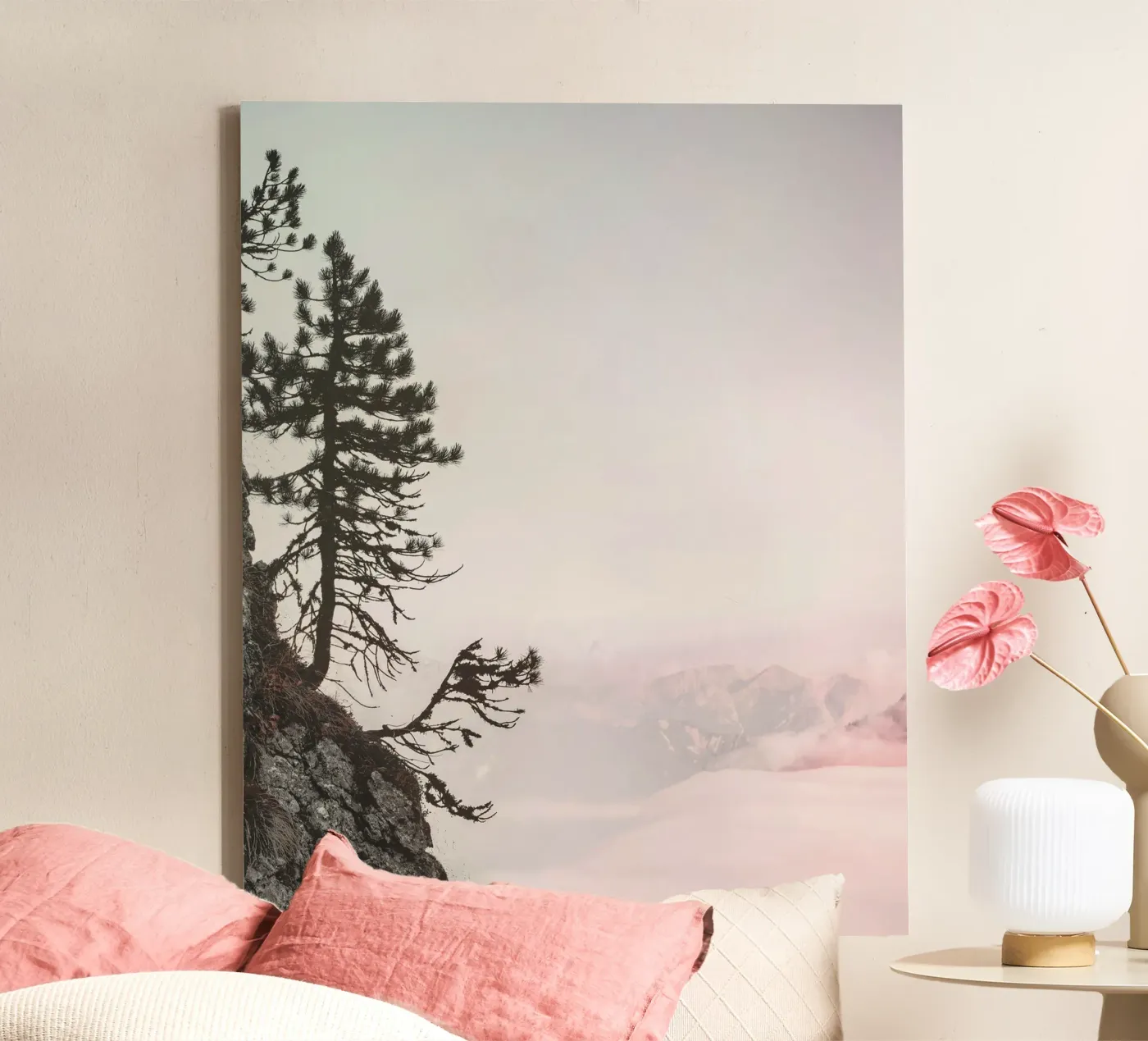 cliff pine tree tela da Histrol