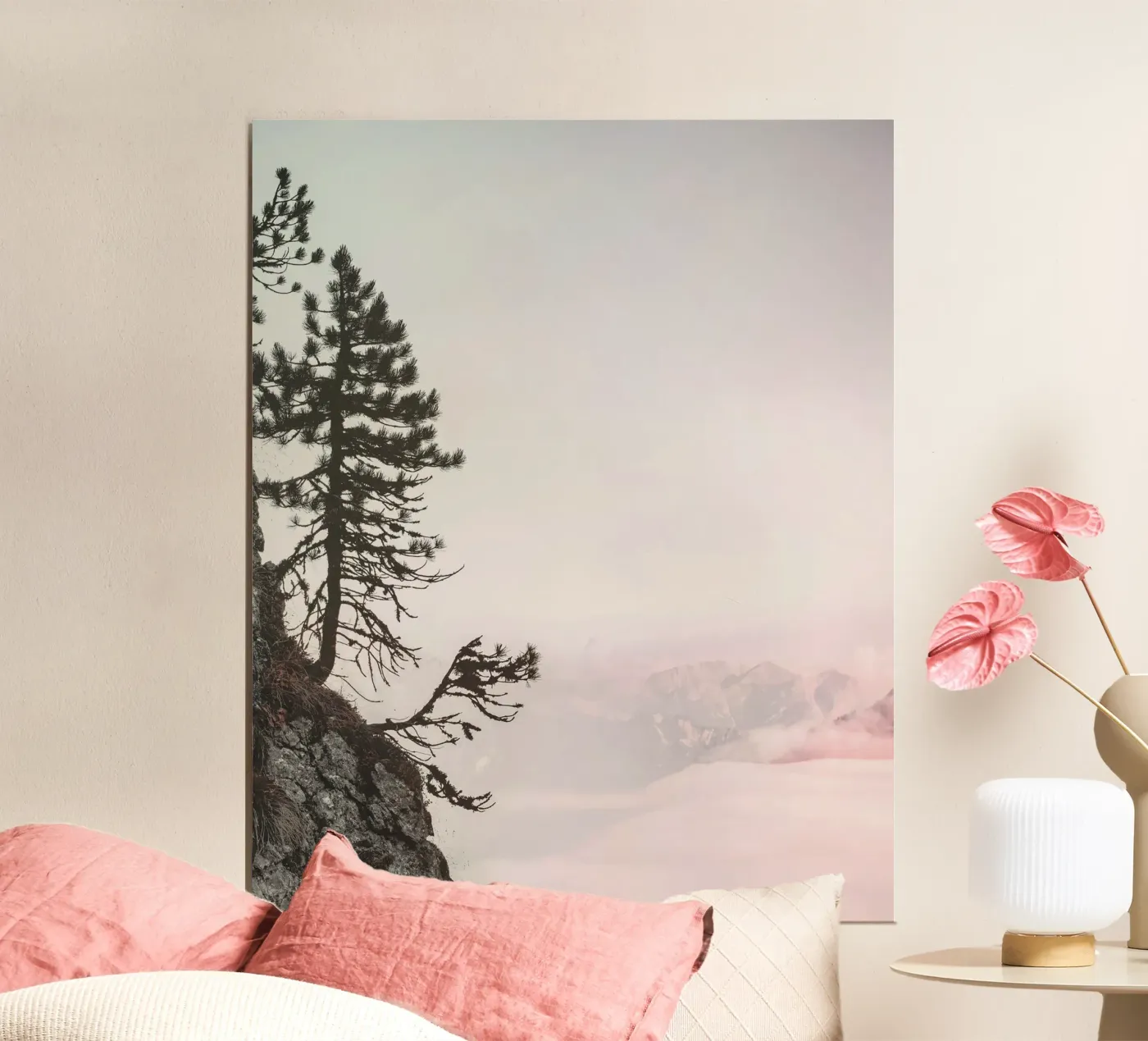 cliff pine tree poster by Histrol