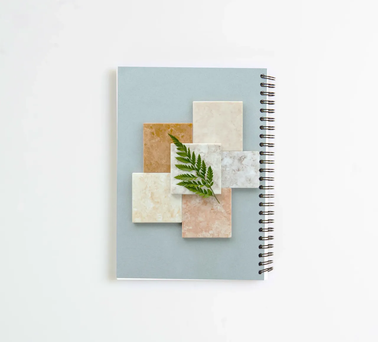 overlapping arrangement spiral notebook by Histrol