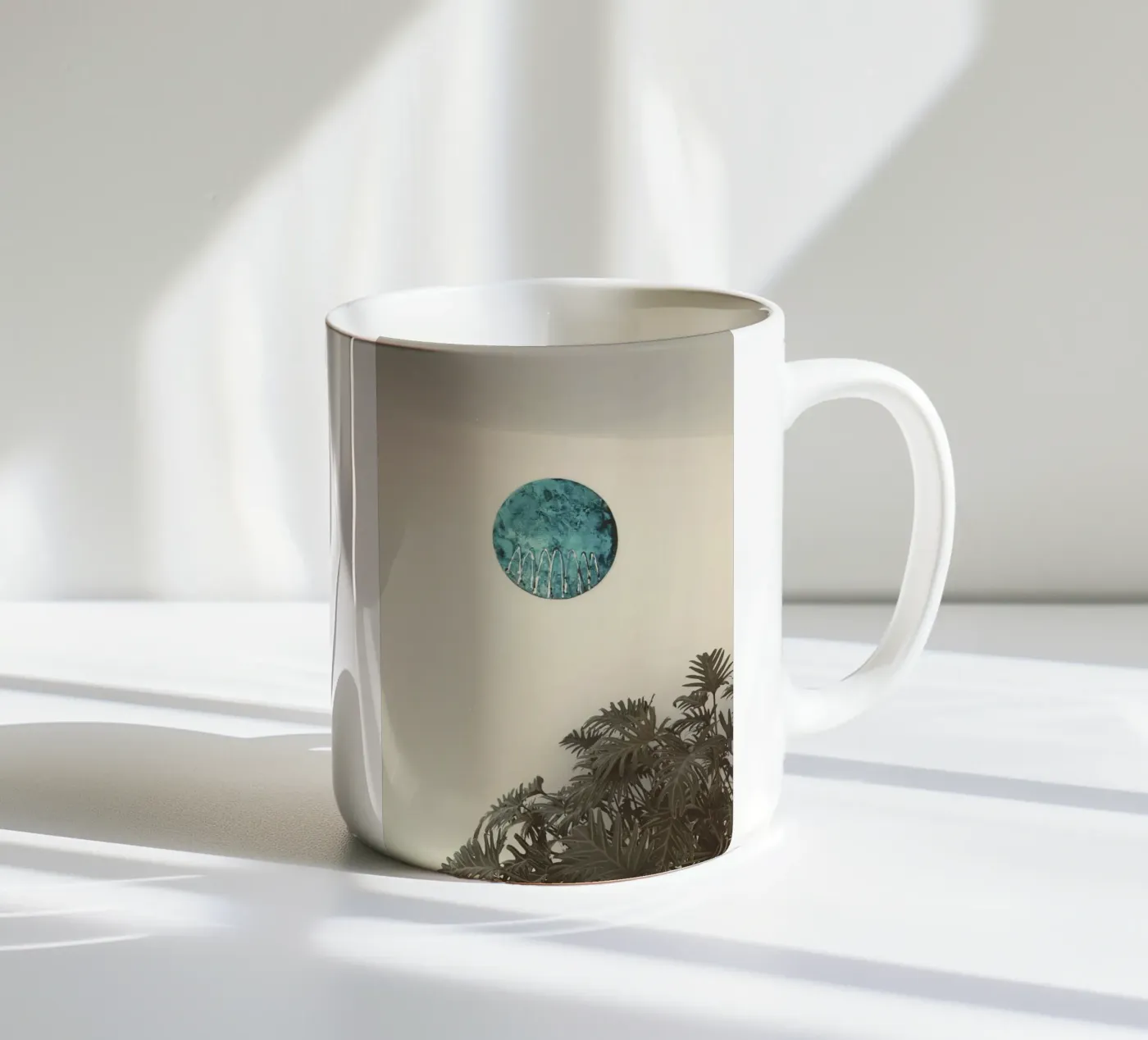 wall circular ceramic mug by Histrol