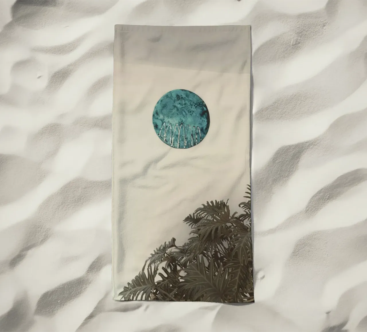 wall circular beach towel by Histrol