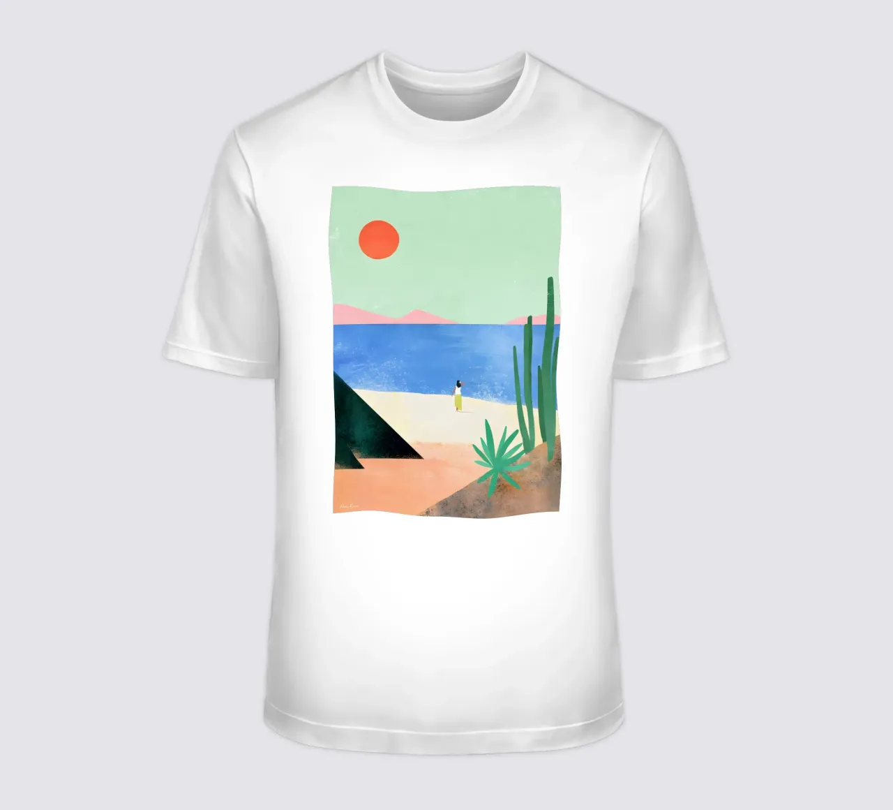 Ragazza da spiaggia ii t-shirt da Funny wall