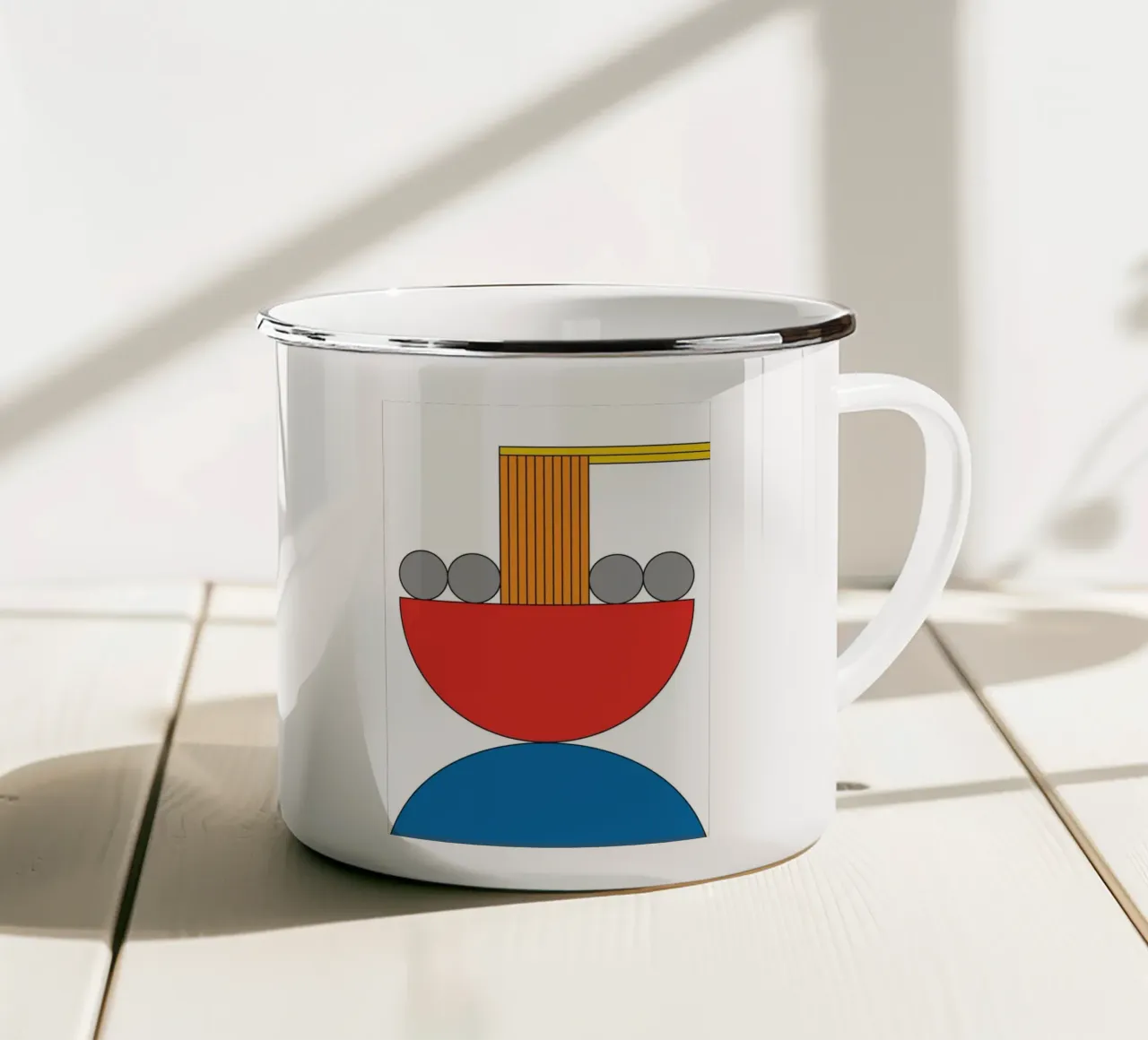 Polpette bauhaus deliziose tazza in smalto da Family Bauhaus Art