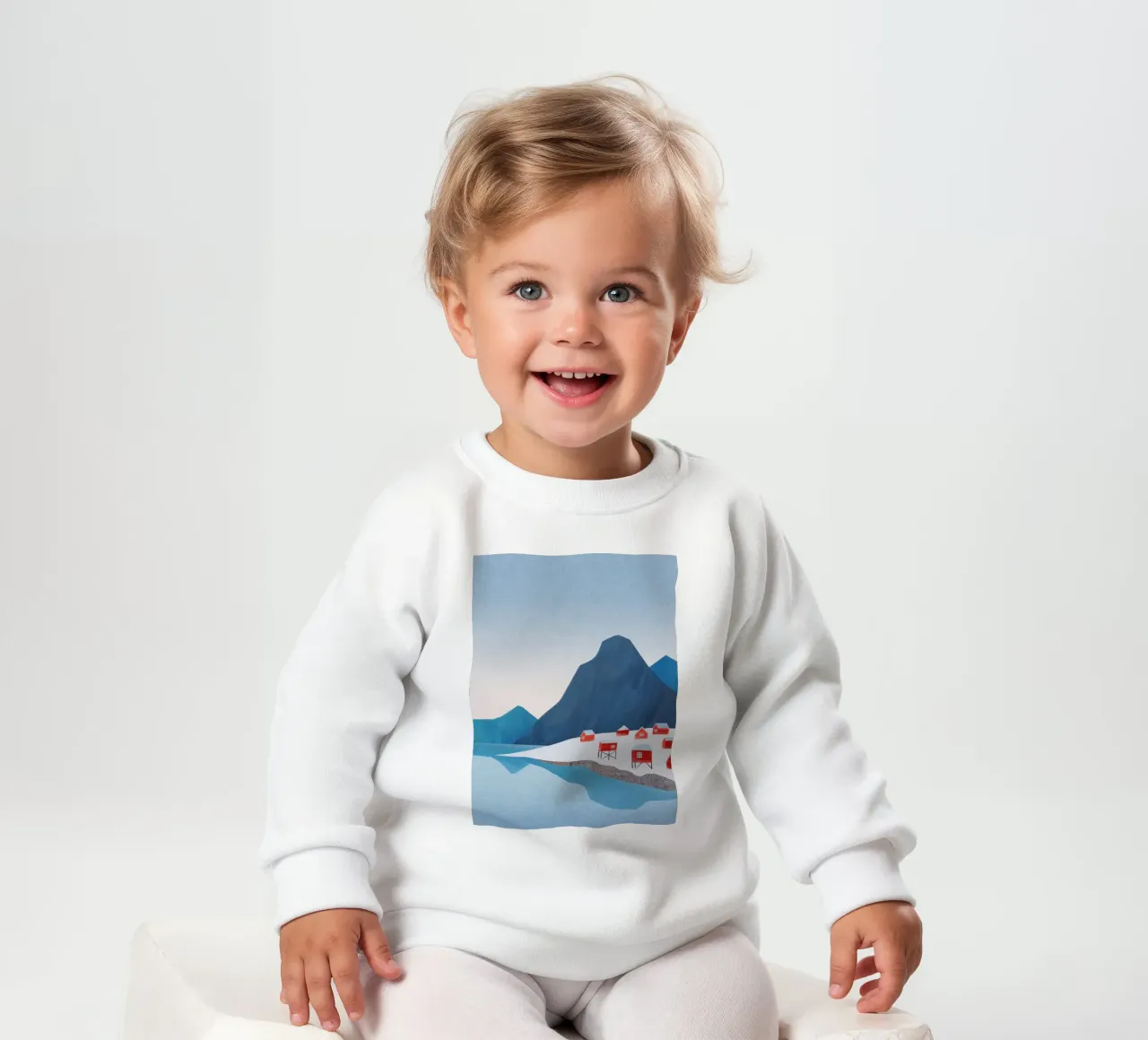 Case rosse, Lofoten felpa neonato da Funny wall