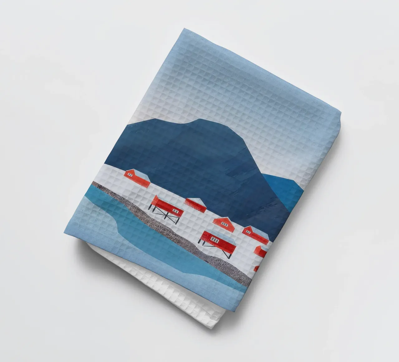 Case rosse, Lofoten canovaccio da cucina da Funny wall