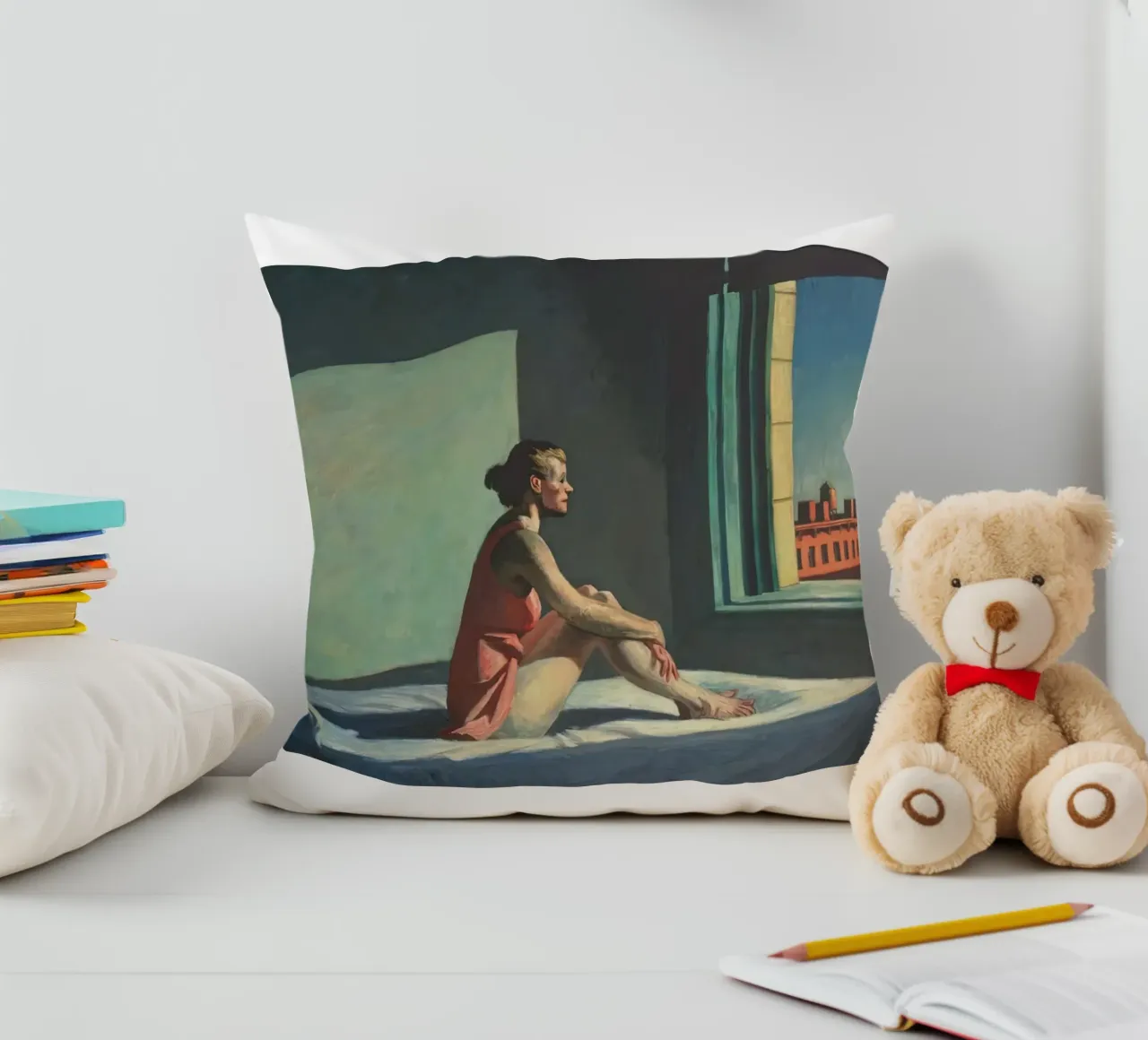 Girl Window decorative cushion by ART BEST