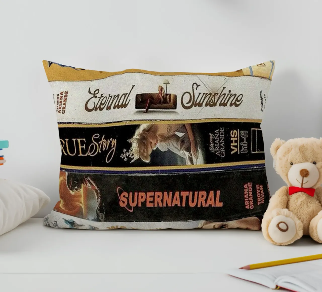 Sweet Moonlight Dreamscape Love decorative cushion by hornosofhappy