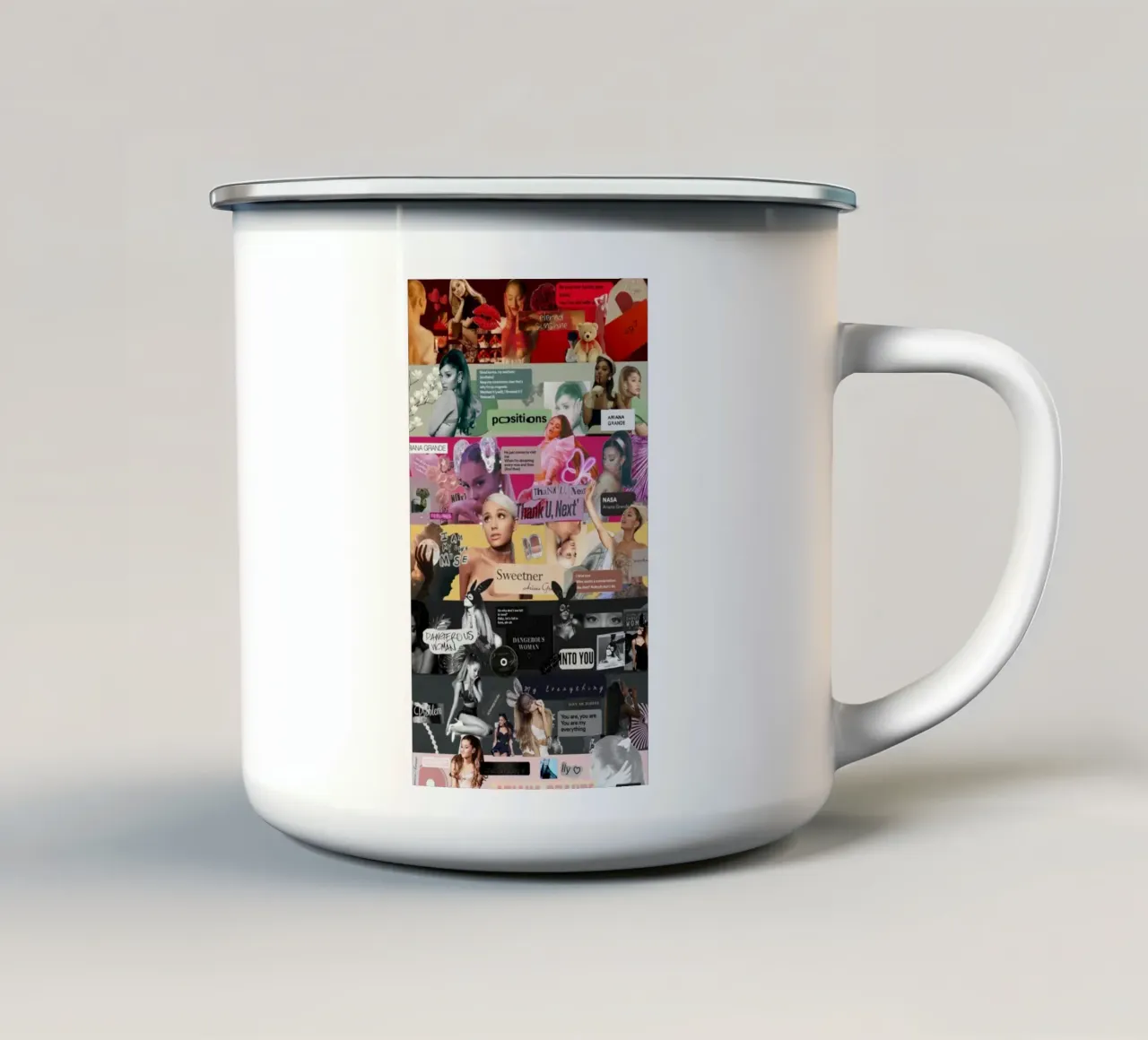 Thank U Next Vibes tazza in smalto da hornosofhappy