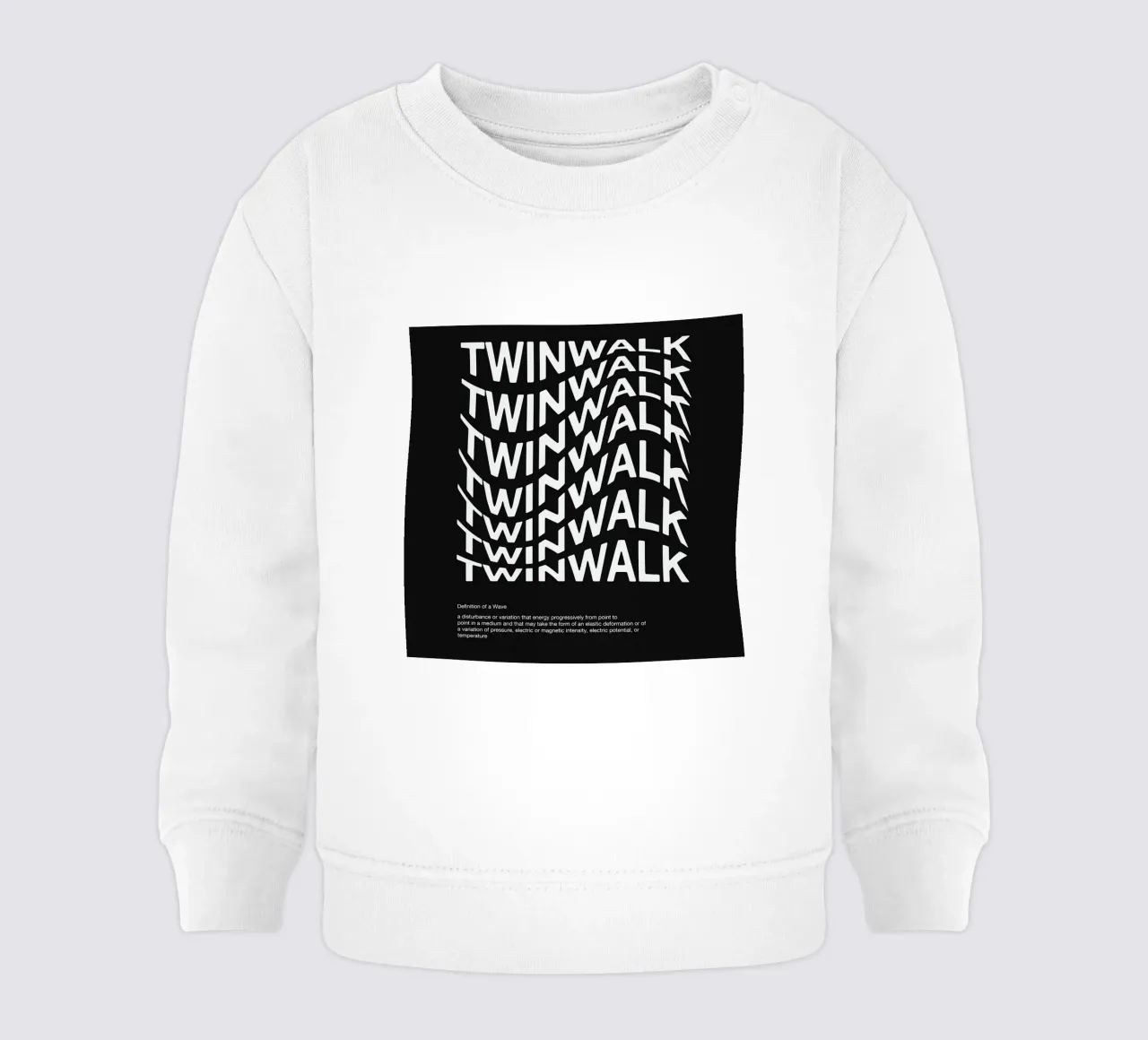 Twinwalk text style felpa neonato da TwinWalk