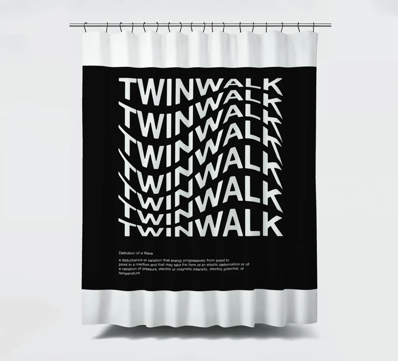 Twinwalk text style tenda da doccia da TwinWalk