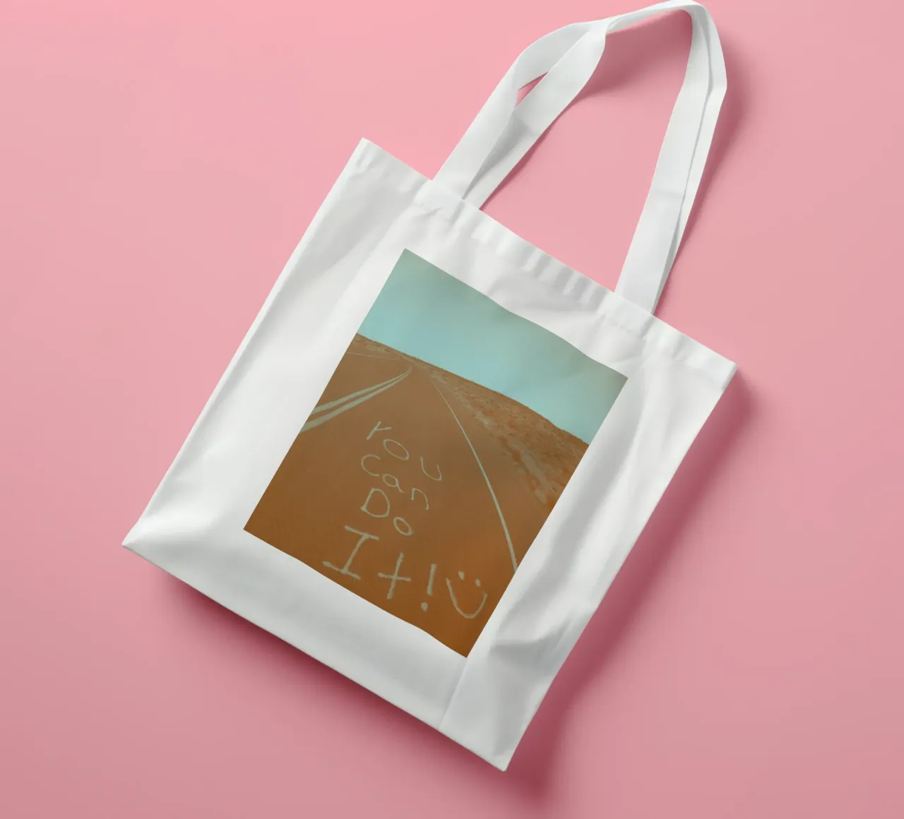 YOU CAN DO IT borsa in juta da Einfach Uebel