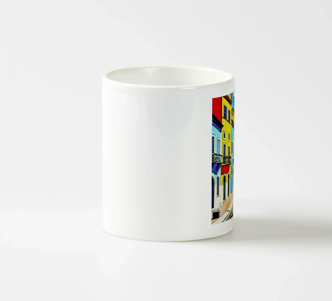 Travelling in Europe, motif 6 ceramic mug by ZAMART - PopArt