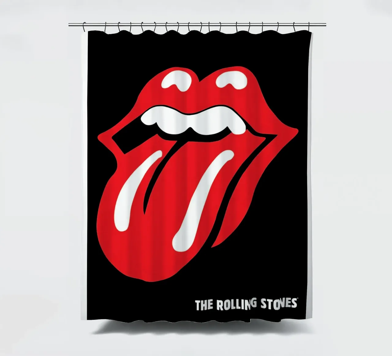 Band The Best Four shower curtain by PRADULE