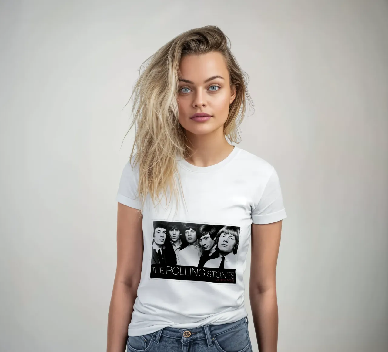 Band The Best Five women's fitted t-shirt by PRADULE