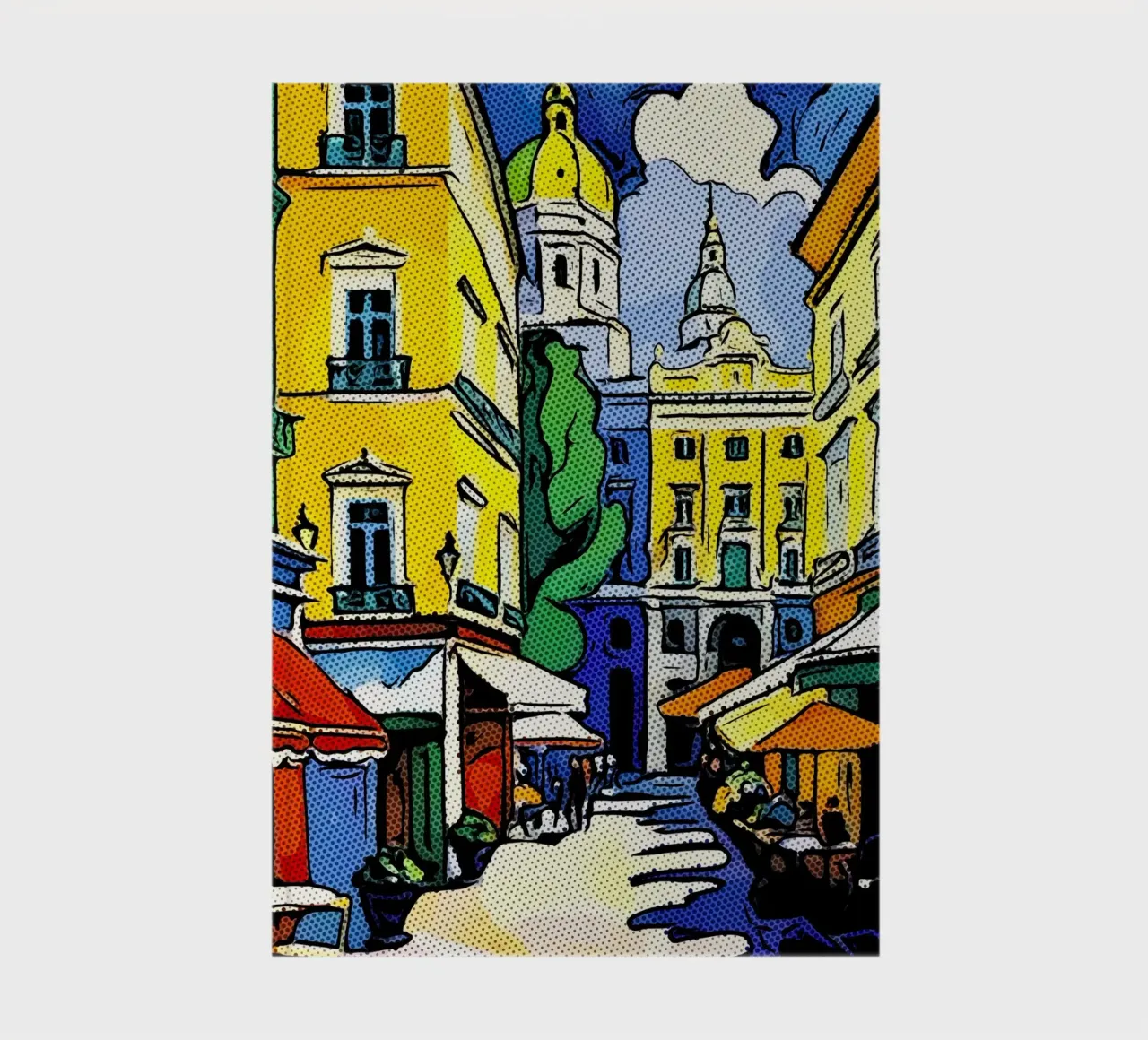 Travelling in Europe, motif 9 notebook by ZAMART - PopArt