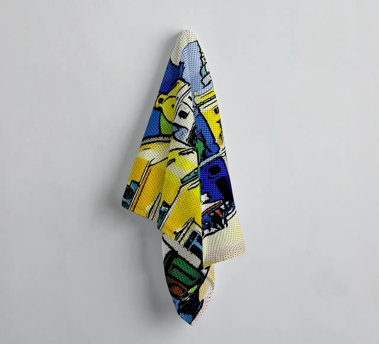 Sur la route en Europe, motif 9 serviette de bain de ZAMART - PopArt