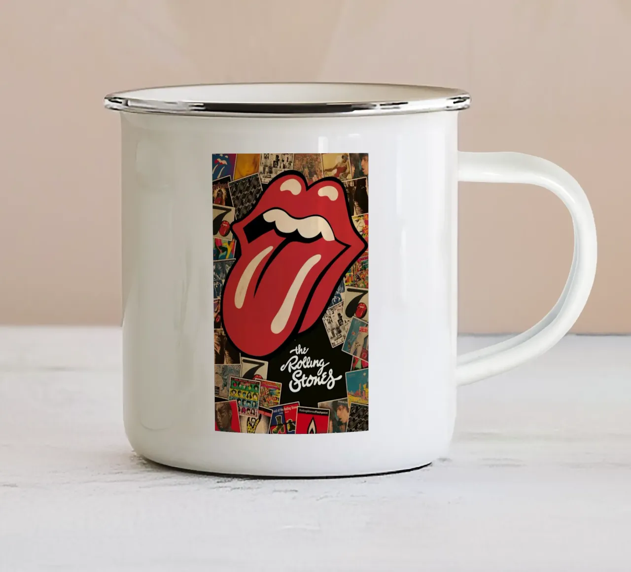 Band The Best Eight tazza in smalto da PRADULE