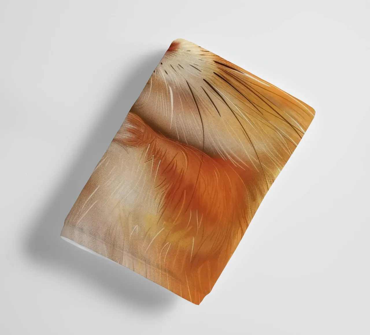 Hamster wearing glasses with a thoughtful expression towel by DesignDoodle