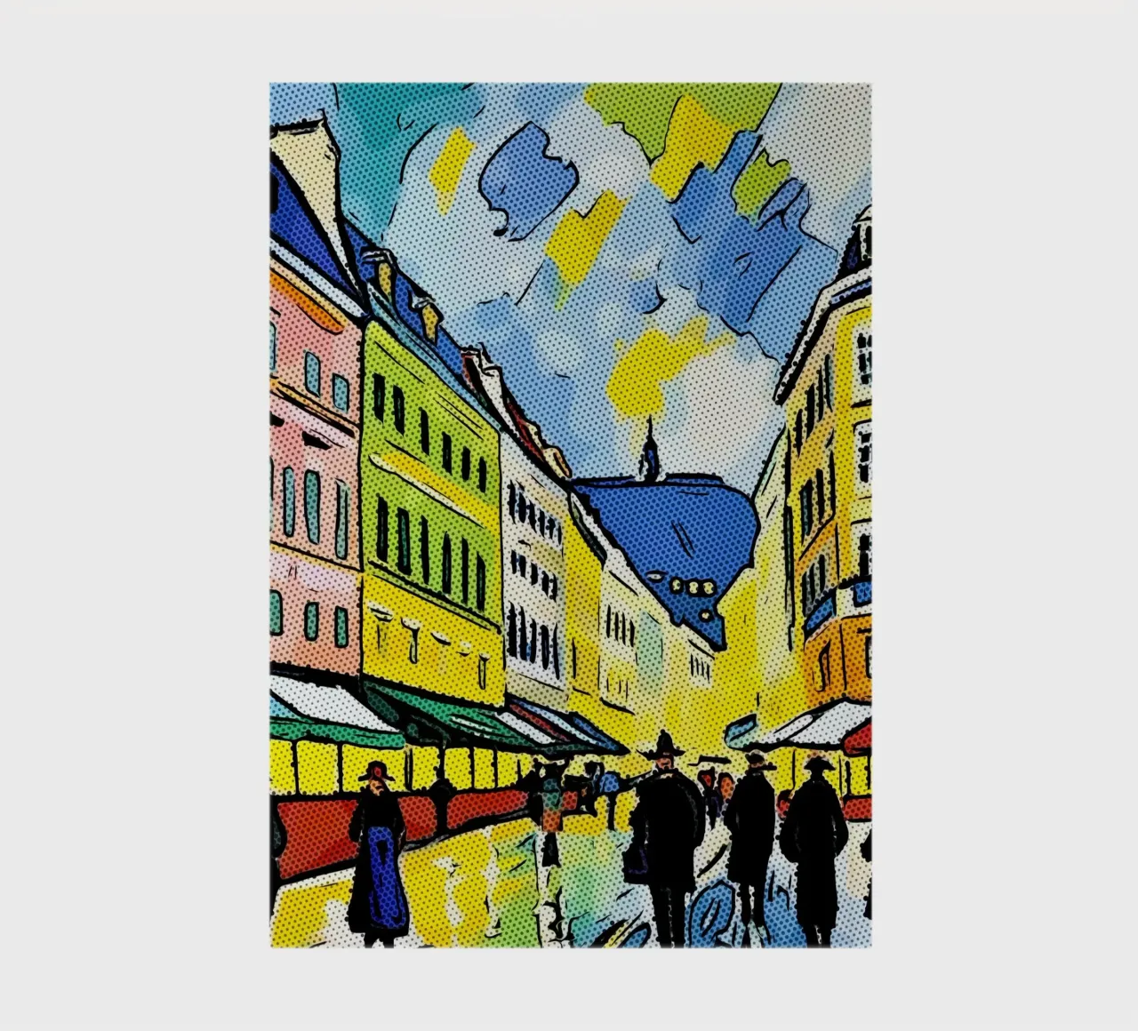Travelling in Europe, motif 11 notebook by ZAMART - PopArt