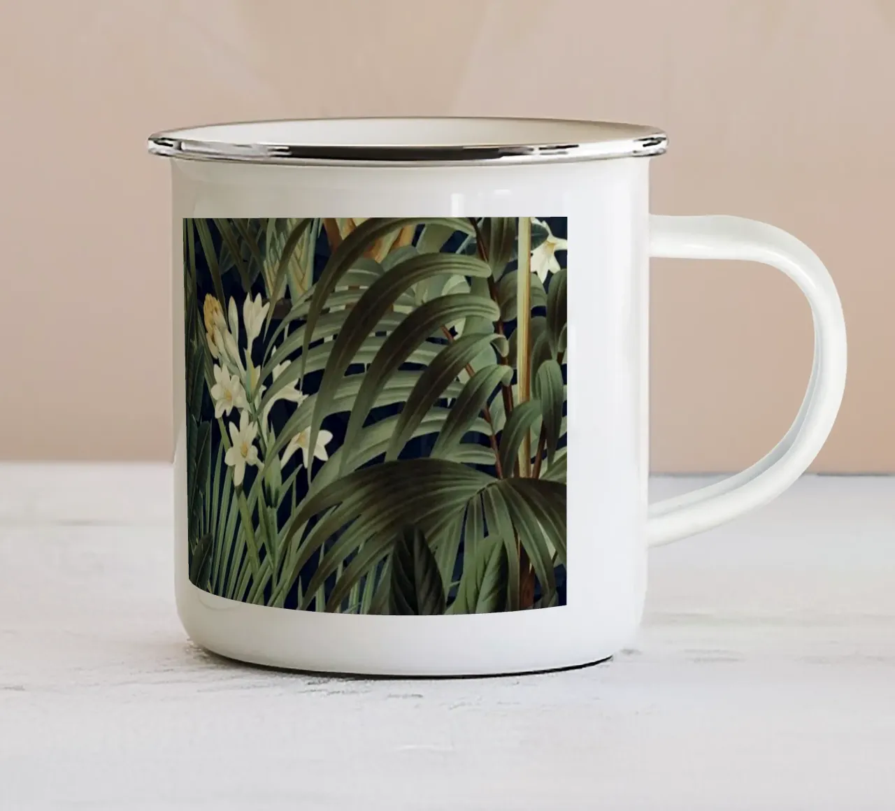 Midnight Forest tazza in smalto da burcukorkmazyurek