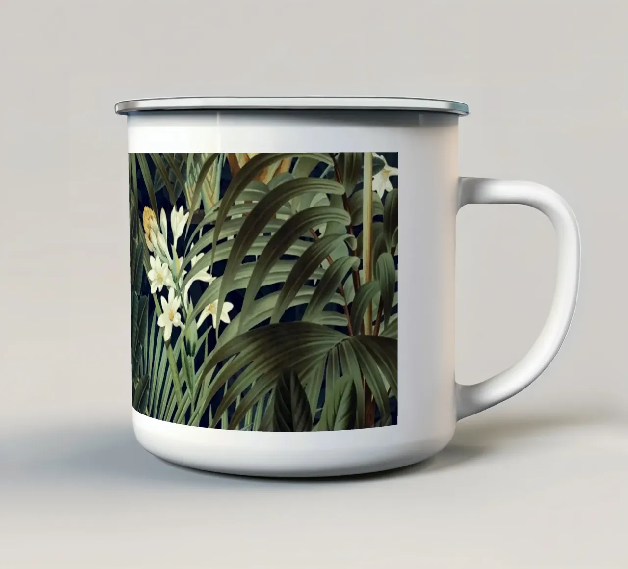Midnight Forest tazza in smalto da burcukorkmazyurek