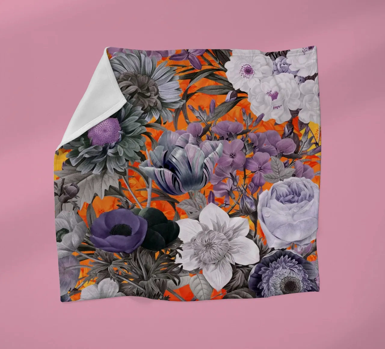 Magical Garden IX fleece blanket by burcukorkmazyurek