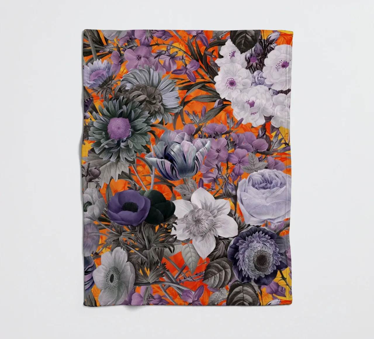 Magical Garden IX fleece blanket by burcukorkmazyurek